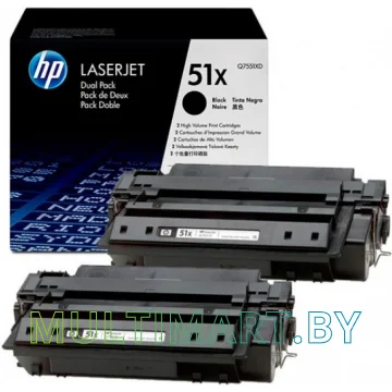 Набор картриджей HP 51x (Q7551XD) картинка 2